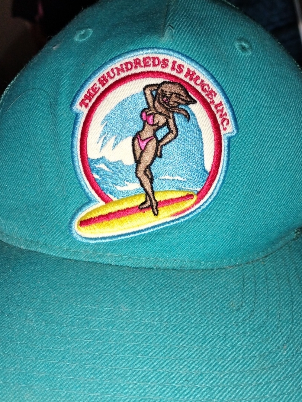 The Hundreds  Teal Surf Patch Cap